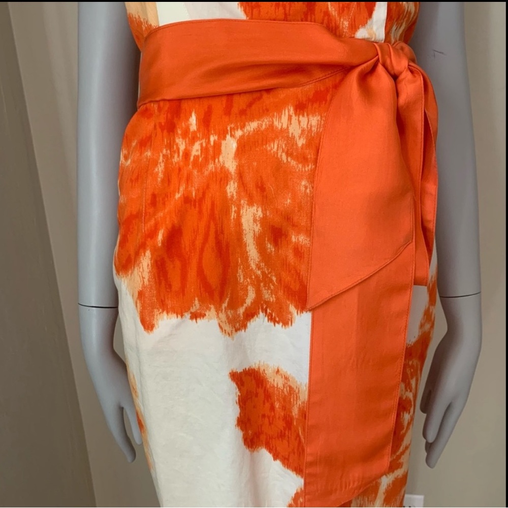 Anthropologie Moulinette Soeurs Orange Blossom Dress Floral Print Cotton Size 6 - Picture 5 of 15